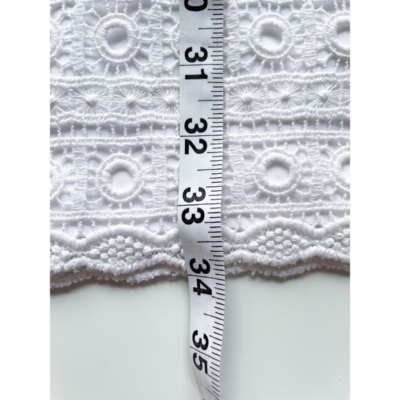 Women's White House Black Market Sleeveless White Lace Dress Size 8 - Picture 5 of 6